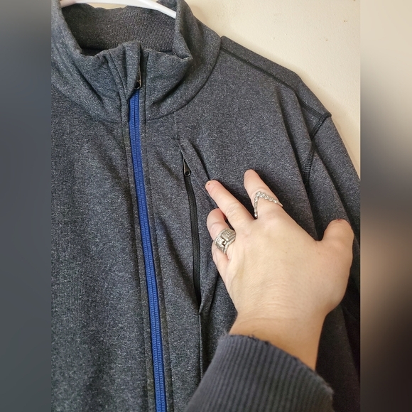 Mens Lululemon Pre-Post Jacket Size Extra Large Luon Heathered Grey - Picture 7 of 16